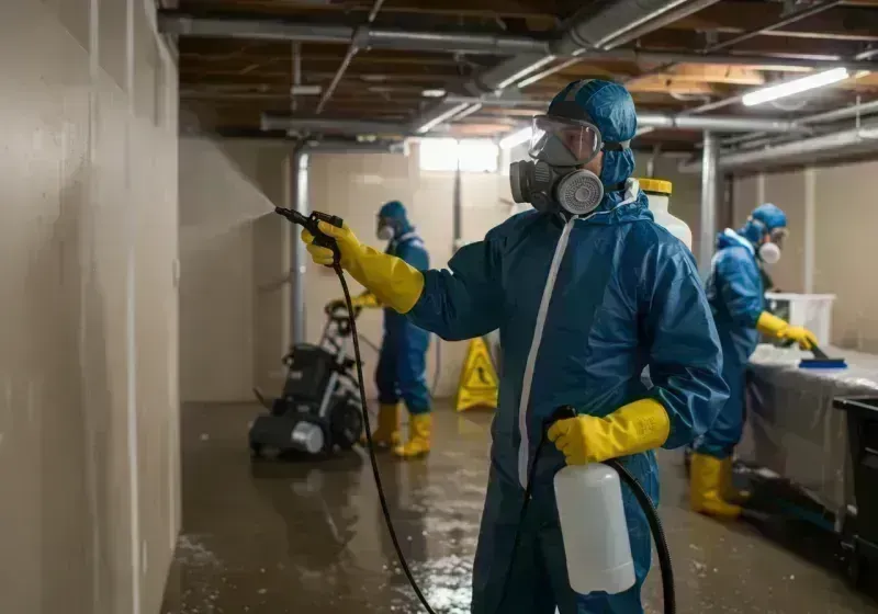 Basement Sanitization and Antimicrobial Treatment process in Louisville, CO